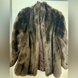 Luxurious Rich Chocolate Brown Fur Coat